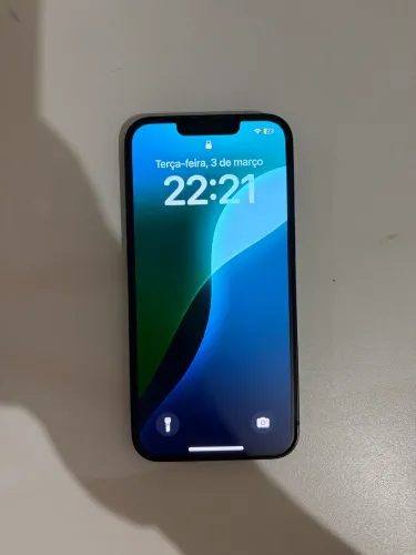 iPhone 13 128GB Meia-Noite, 100% bateria na garantia, caixa, cabo, 3 capas, sem marcas
