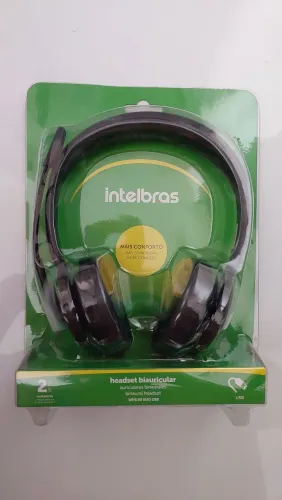 Headset Biauricular Intelbras WHS 60 Duo USB