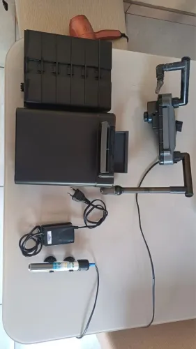 Acessório para aquário // filtro hbl803 alimentador termostatos e compressor