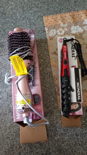 Escova secadora x modelador de cachos