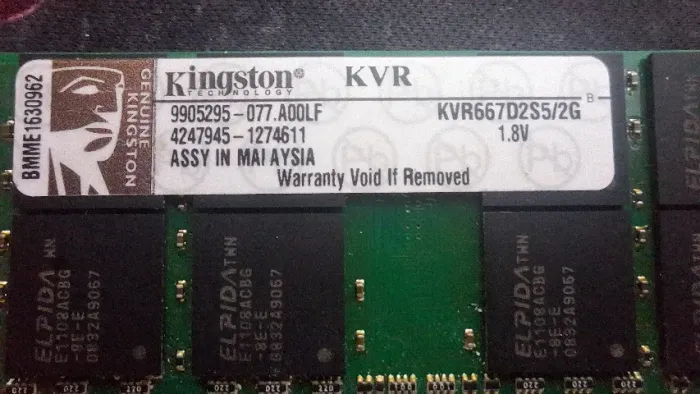 Memoria Ram DDR2 2GB Kingston
