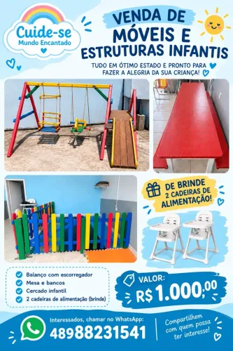 móveis e estruturas infantis