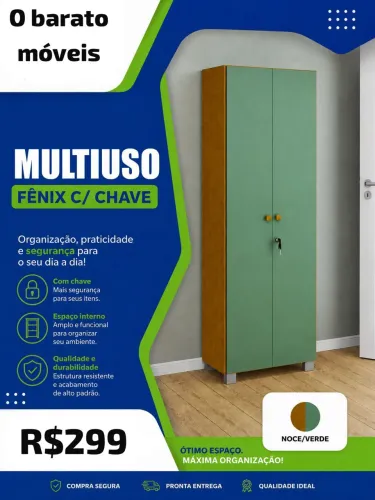 Multiuso com chave (entrega imediata)