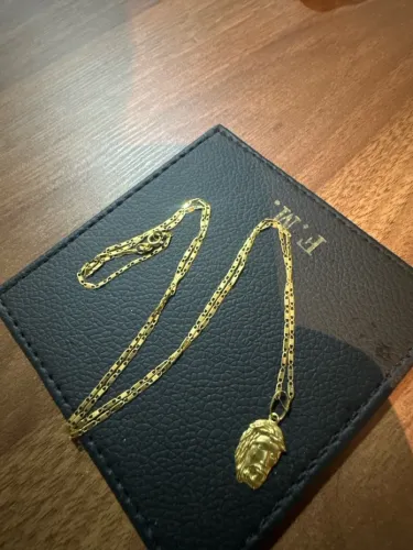 Cordão de ouro 18k Piastrine 2.6g