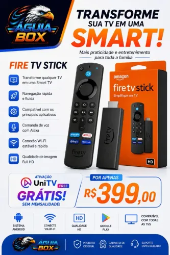 FIRE TV STICK com Ativação UNITV