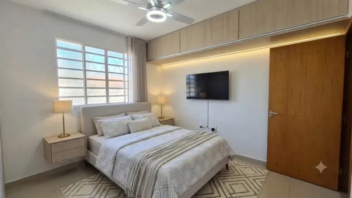 Apartamento 3 Quartos (1 Suíte) com Armários no Parque Amazônia, Goiânia Excelente Custo-