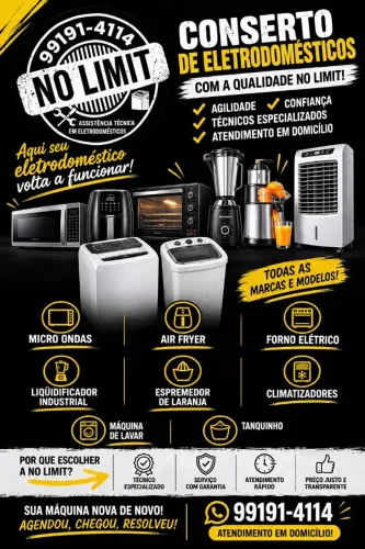 Manutenção em máquinas de lavar ,tanquinhos e eletrodomésticos