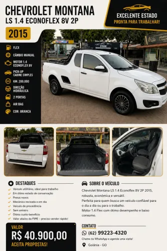 Chevrolet Montana LS 1.4 Econoflex 8V 2P 2015