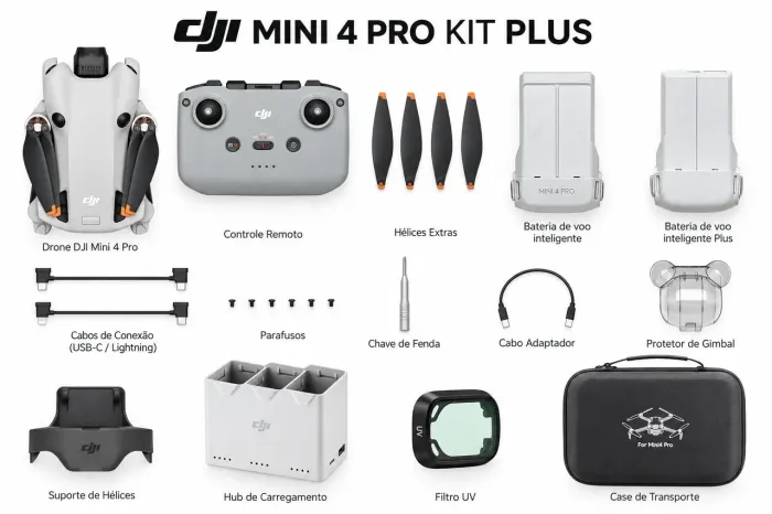 DJI Mini 4 Pro Kit Plus - NOVO