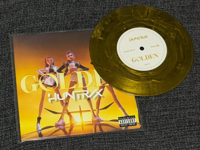Disco de Vinil 7? - Kpop Demon Hunters - Golden