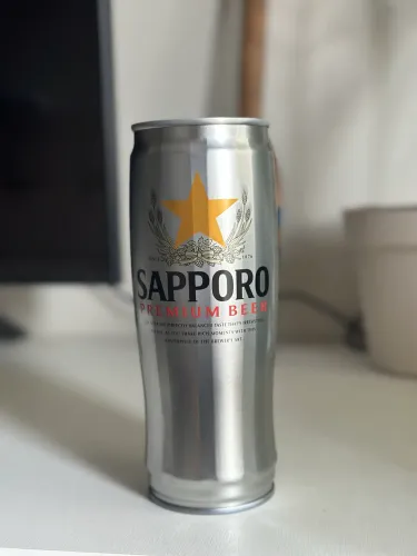 Lata Cerveja Sapporo