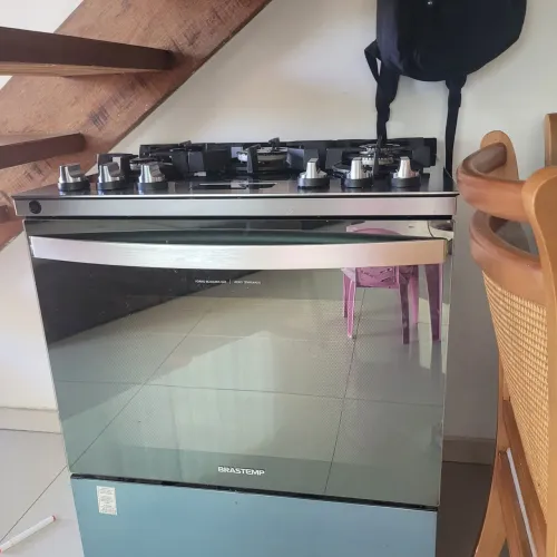 Fogao inox brastemp digital