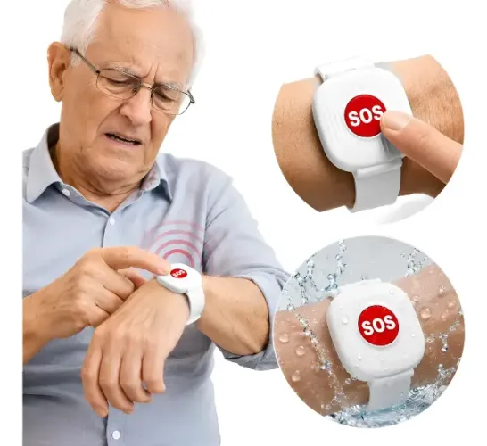 Relógio Pulseira Botão Pânico Sos Wifi Emergencia Tuya App