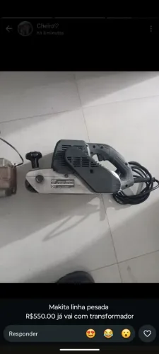 Vendo uma lixadeira profissional 110 wast vai com o trásformador