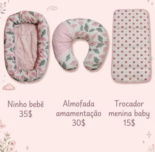 Almofada de amamentação, ninho bebê e trocador
