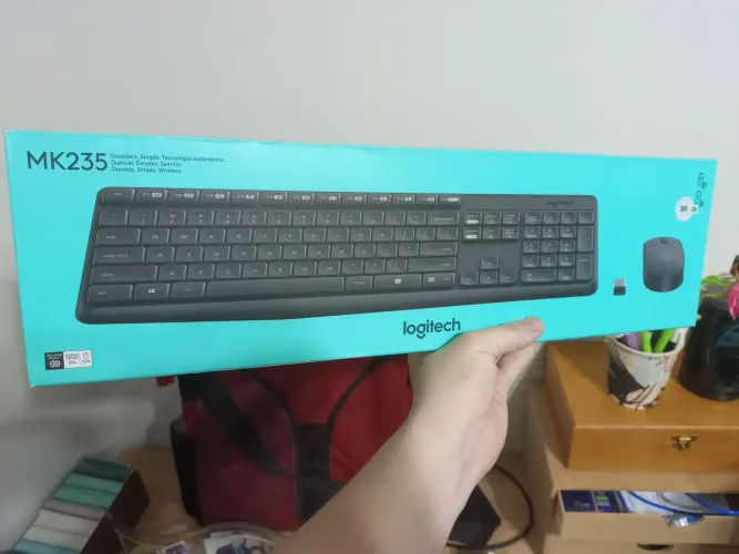 Teclado Logitech Mk235 novo