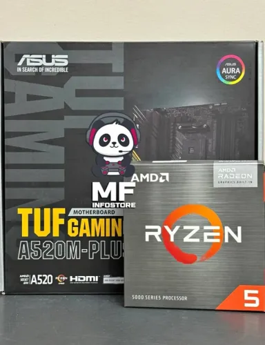 Kit A520MM Asus Tuf + Ryzen 5 5600g + 2x8gb Kingston Fury RGB 3200mhz