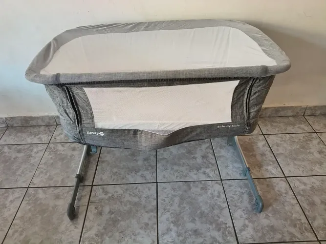 Berço co bed safety first side by side cinza 