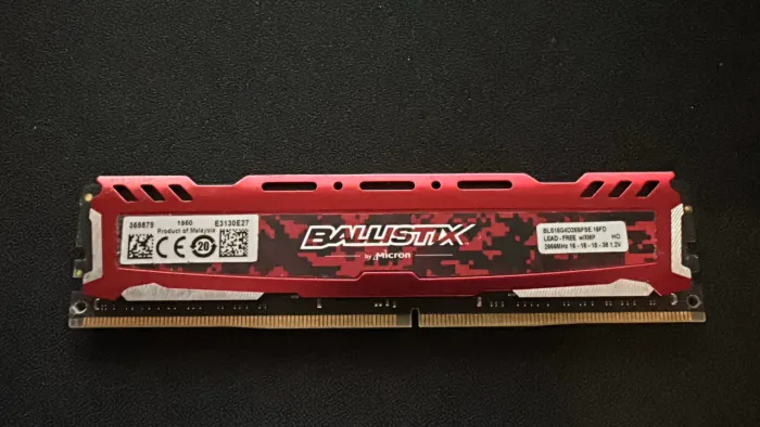 Memória 16GB DDR4 2666MHz Ballistix Sport LT 