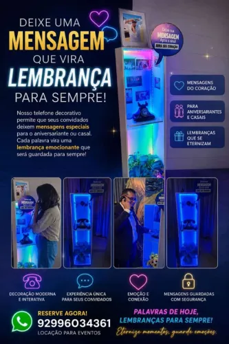 Telefone Mensagem Vintage Áudio Guestbook