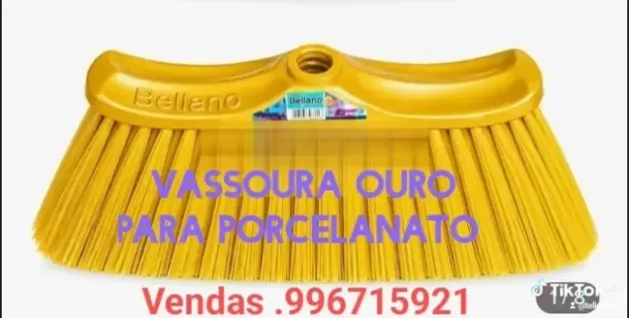 Vassoura ouro para porcelanato. Compre a sua