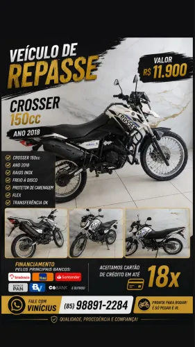 REPASSE!! YAMAHA CROSSER 150 FLEX - 2018 | VEÍCULO DE REPASSE