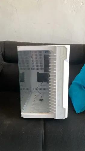 Gabinete gamer aquário rose Glass white