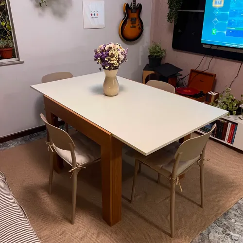 Mesa extensível 90x90
