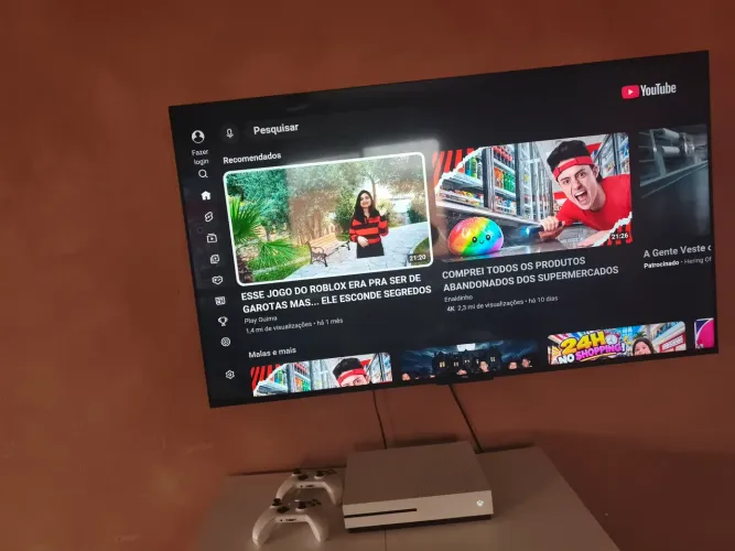 Tv TCL 554k mais vídeos game