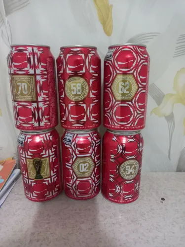 Latas da copa do mundo coleção