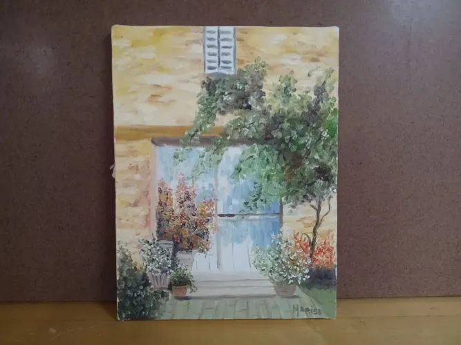 Quadro Pintura a óleo sem moldura 