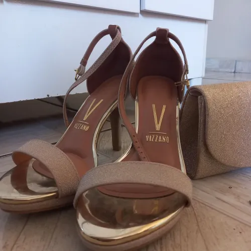 Sandália Vizzano + Bolsa de festa
