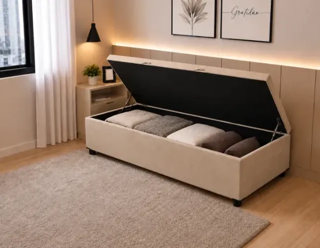 Cama Box Baú Max Solteiro 88x188x41