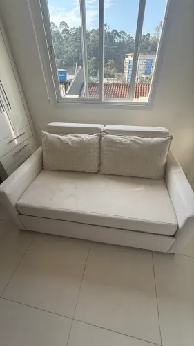 Sofá-Cama 2 Lugares em Linho - 1,60m