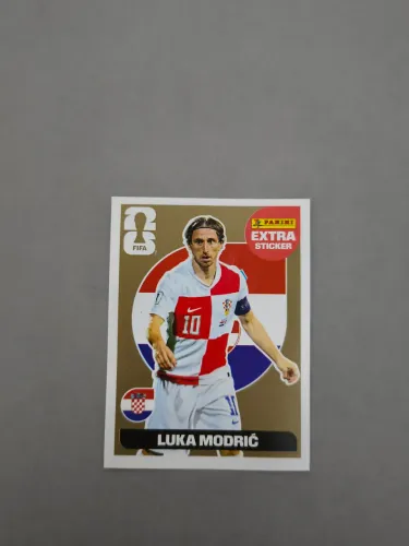 Figurinha PANINI EXTRA STICKER Luka Modric Gold