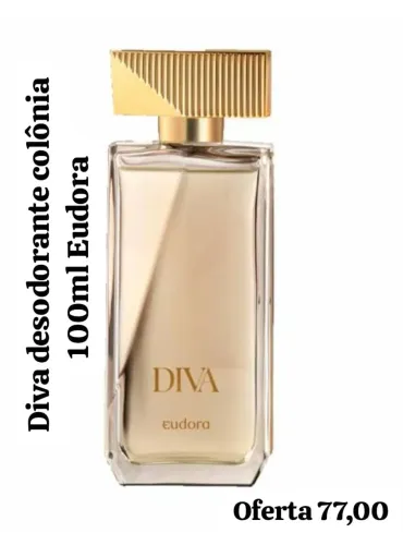 Diva desodorante colônia 100ml Eudora