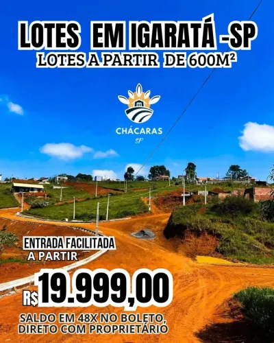 Pare de procurar! Terreno em Igaratá com ótima localização!