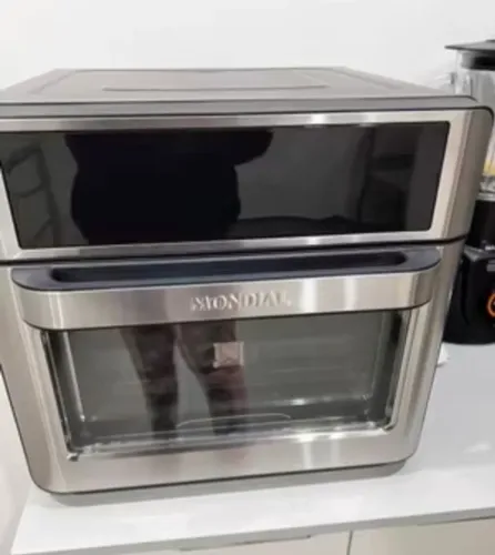 Fritadeira Air Fryer Forno Oven Digital 25L Mondial Preto e Inox 2000W - AFO-25L-BI