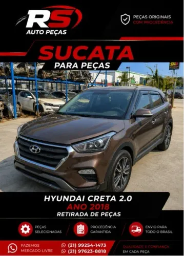 Para retirada de peças Hyundai Creta 2017 prestige 2.0 automático