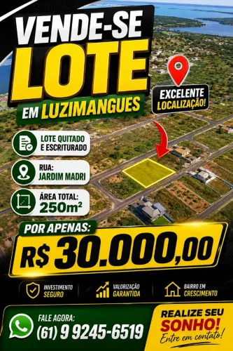 Lote Luzimangue, ESCRITURADO E QUITADO.