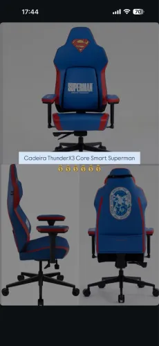 Cadeira coresmart thunderx3 superman lacrada