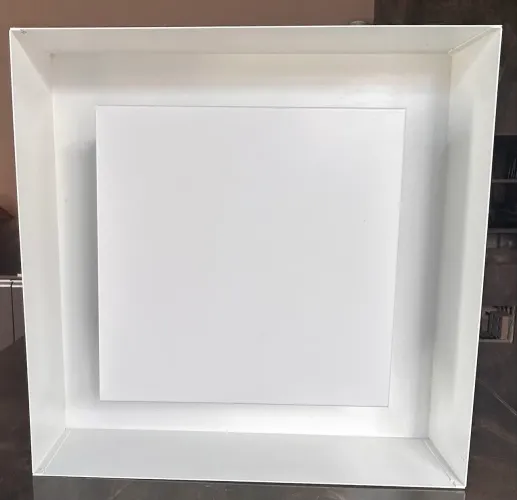 Luminária de Luz Indireta Sobrepor Quadrado 35x35cm para 3 Lâmpadas