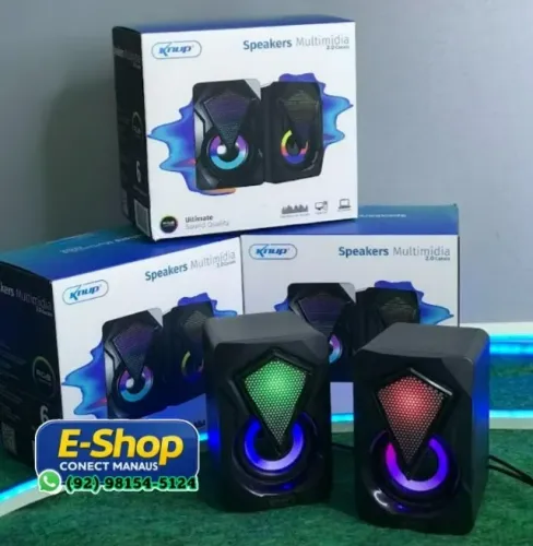 Caixa de Som Gamer Speaker 2.0 6w Rms P2 Usb para Pc/notebook Controle *ENTREGA GRÁTIS*