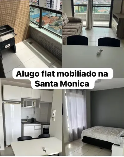 Alugo apartamento todo mobiliado na Santa Monica