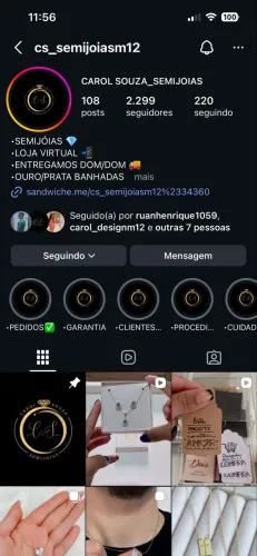 Joias folheadas a ouro 18k