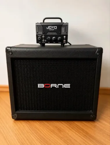 Kit Cabeçote Guitarra JOYO BanTamP Zombie 20W +gabinete G110 Borne