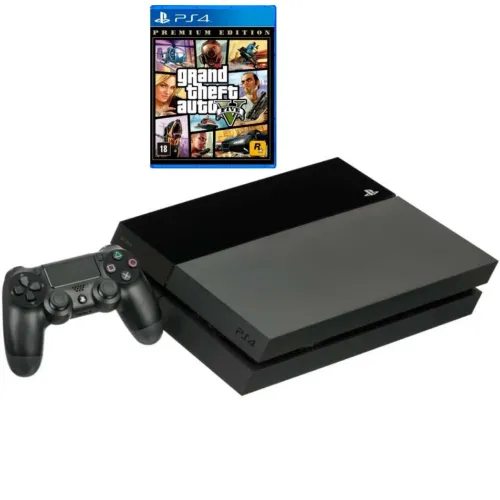 PlayStation 4 PS4 FAT 500GB + 2 Controles + Jogo