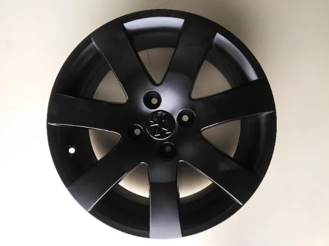 Roda Carro Peugeot Aro 16 Original 4x108 16x7 32 Preta Semi Brilho