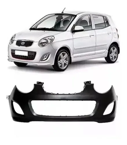 Capa Parachoque Dianteiro Kia Picanto 2010 2011 C/furo Milha