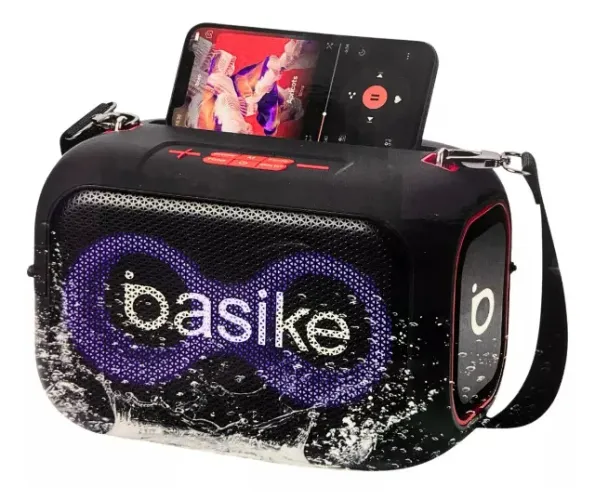 Caixa De Som Amplificada Portátil Bluetooth Radio 50w Basike